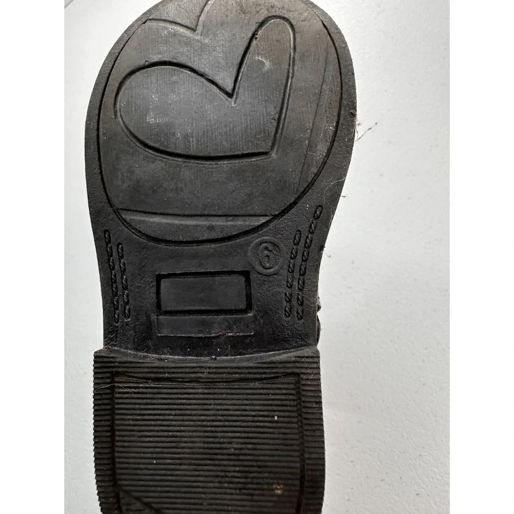 Nautica Kids Size 6 Black Brown Riding‎ Boots Decorative Metallic Ring Western